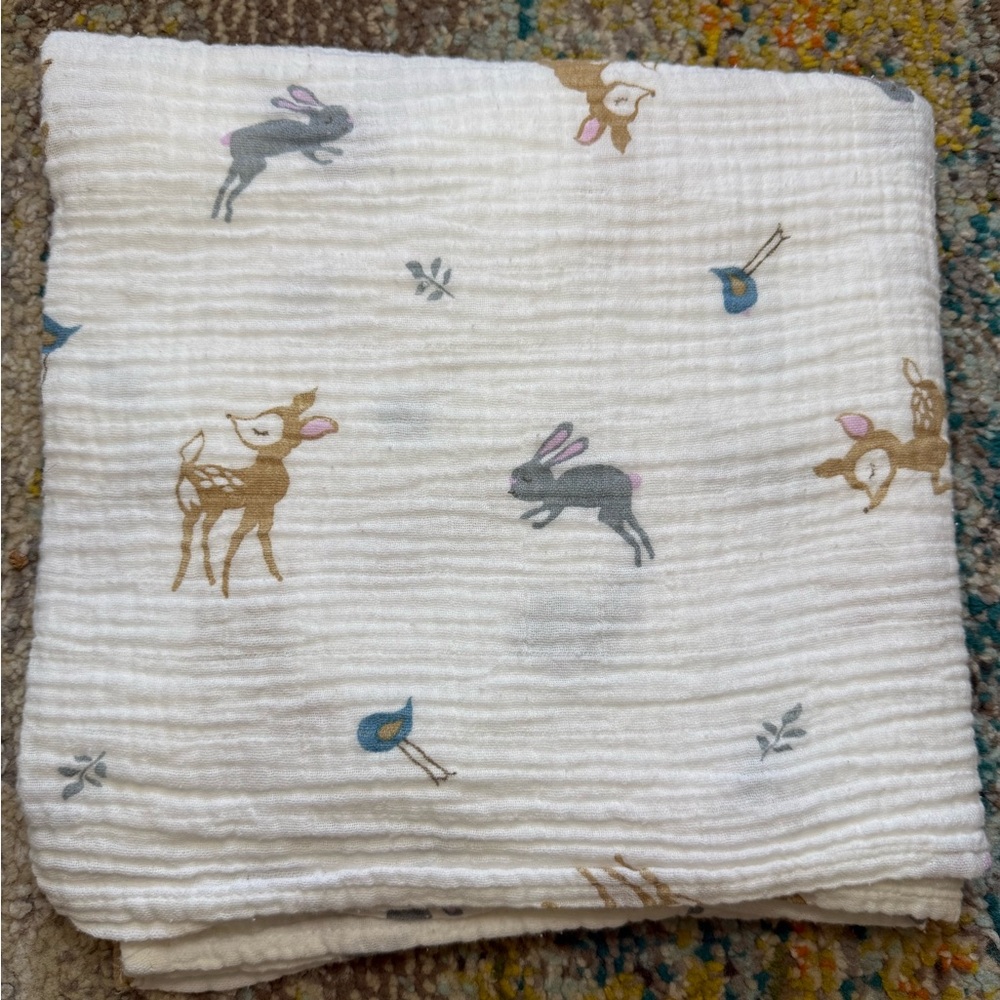 Kids Animal Print Muslin Swaddle Blankets - Picture 4 of 4